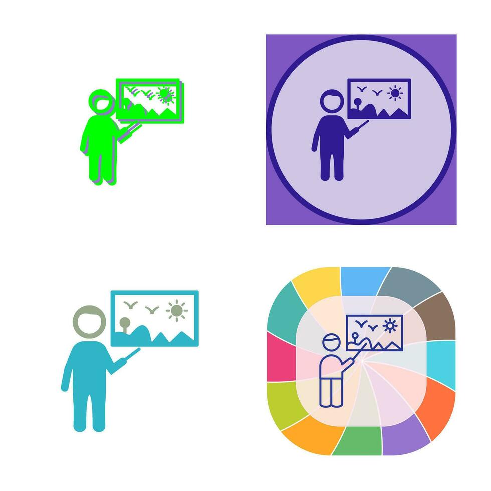 Art Museum Guide Vector Icon