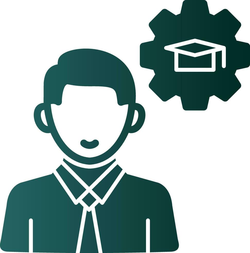 Knowledge Management Vector Icon Design