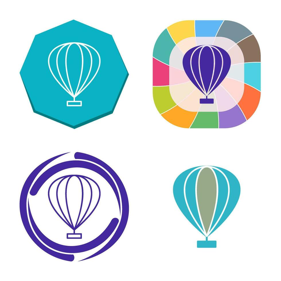 Hot Air Balloon Vector Icon