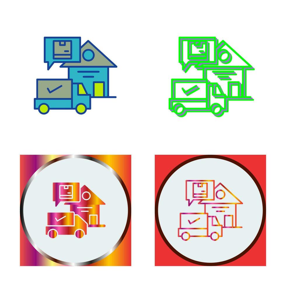 Package Receiving Vector Icon