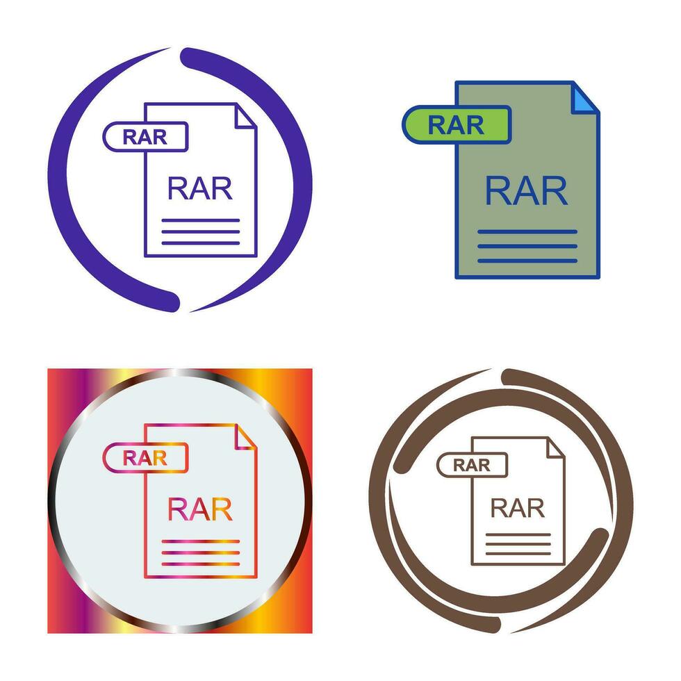 RAR Vector Icon