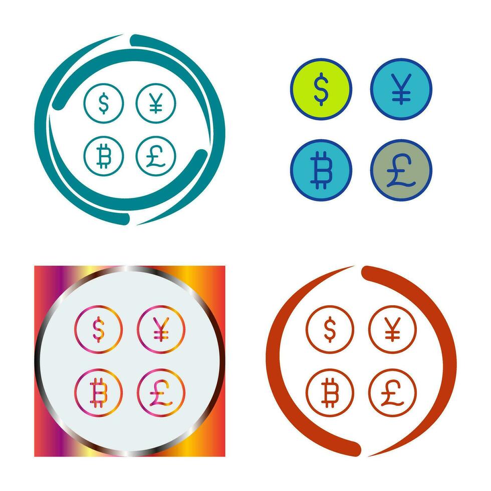 Currency Symbols Vector Icon