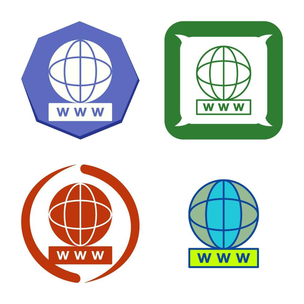 Unique World Wide Web Vector Icon