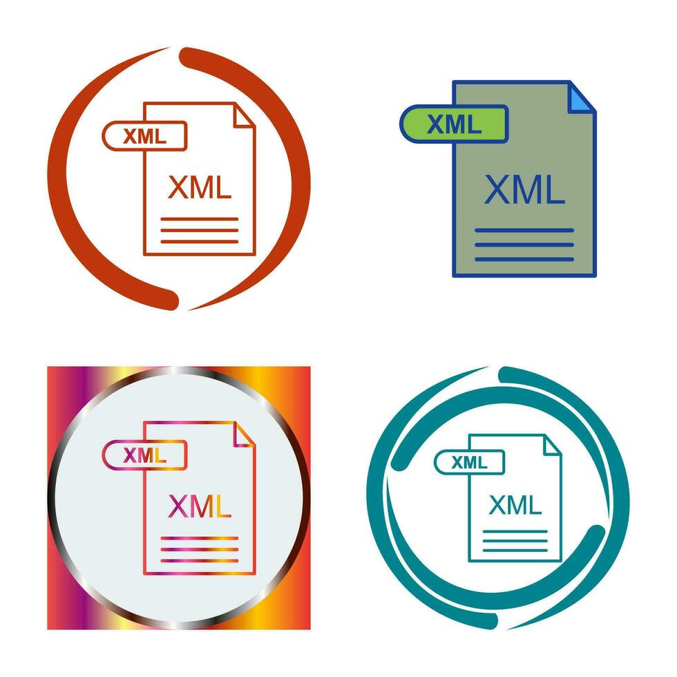 XML Vector Icon