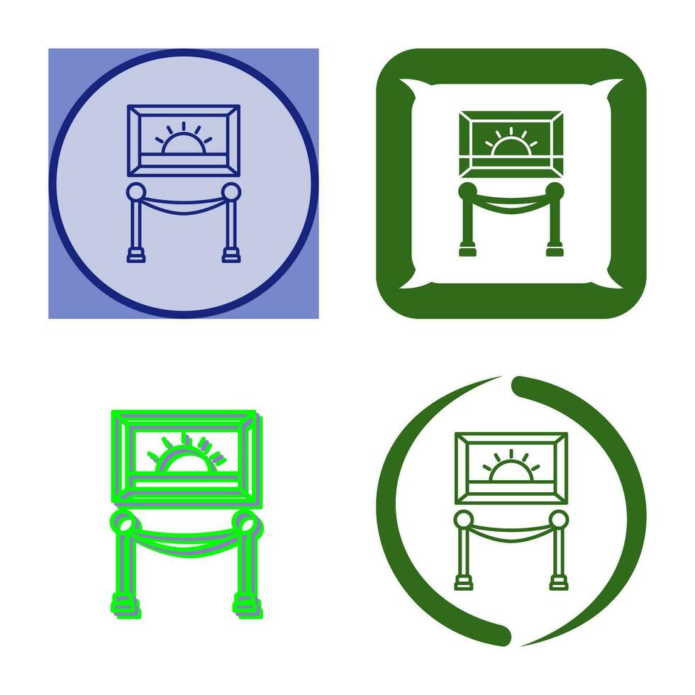 Painting Exhibit Vector Icon