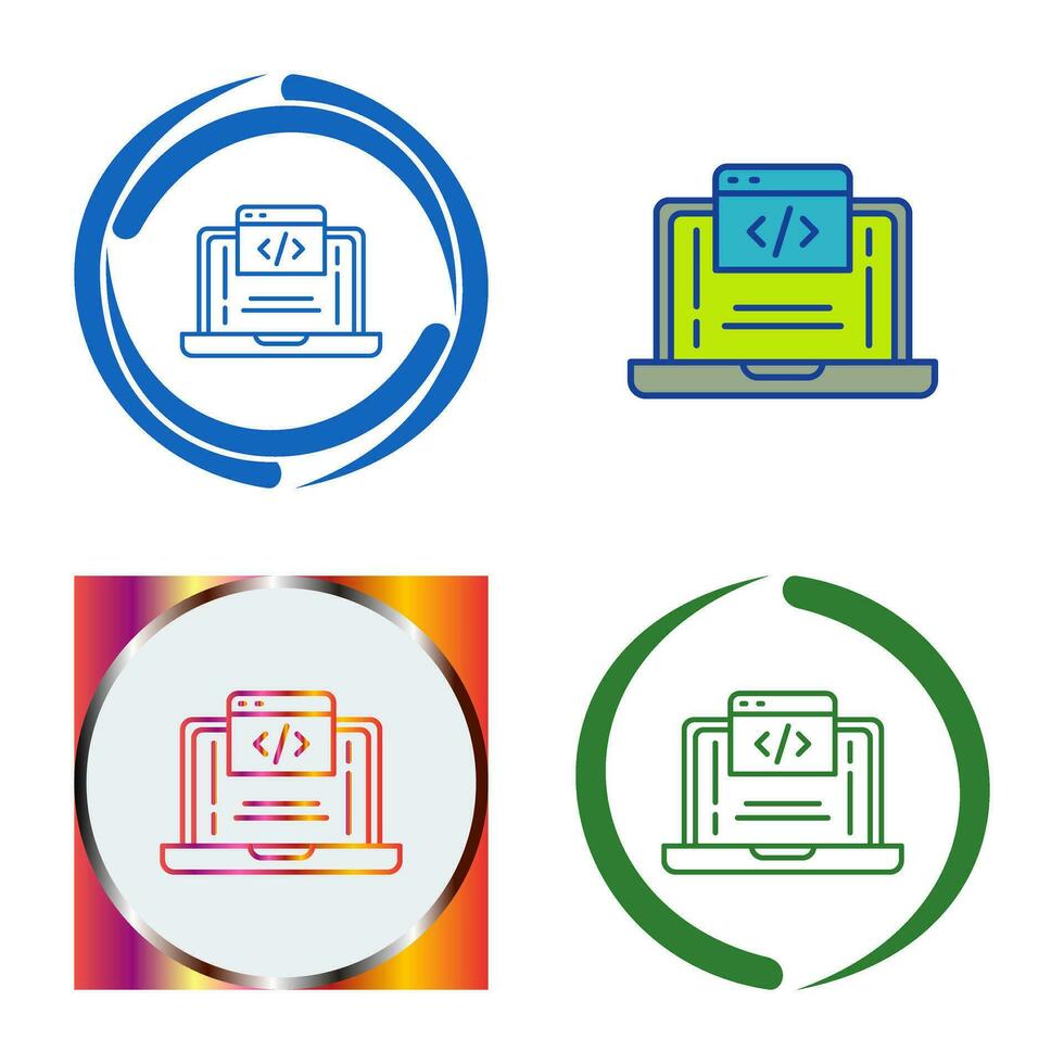 icono de vector de codificación