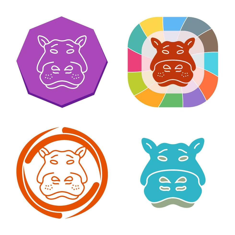 Hippo Vector Icon