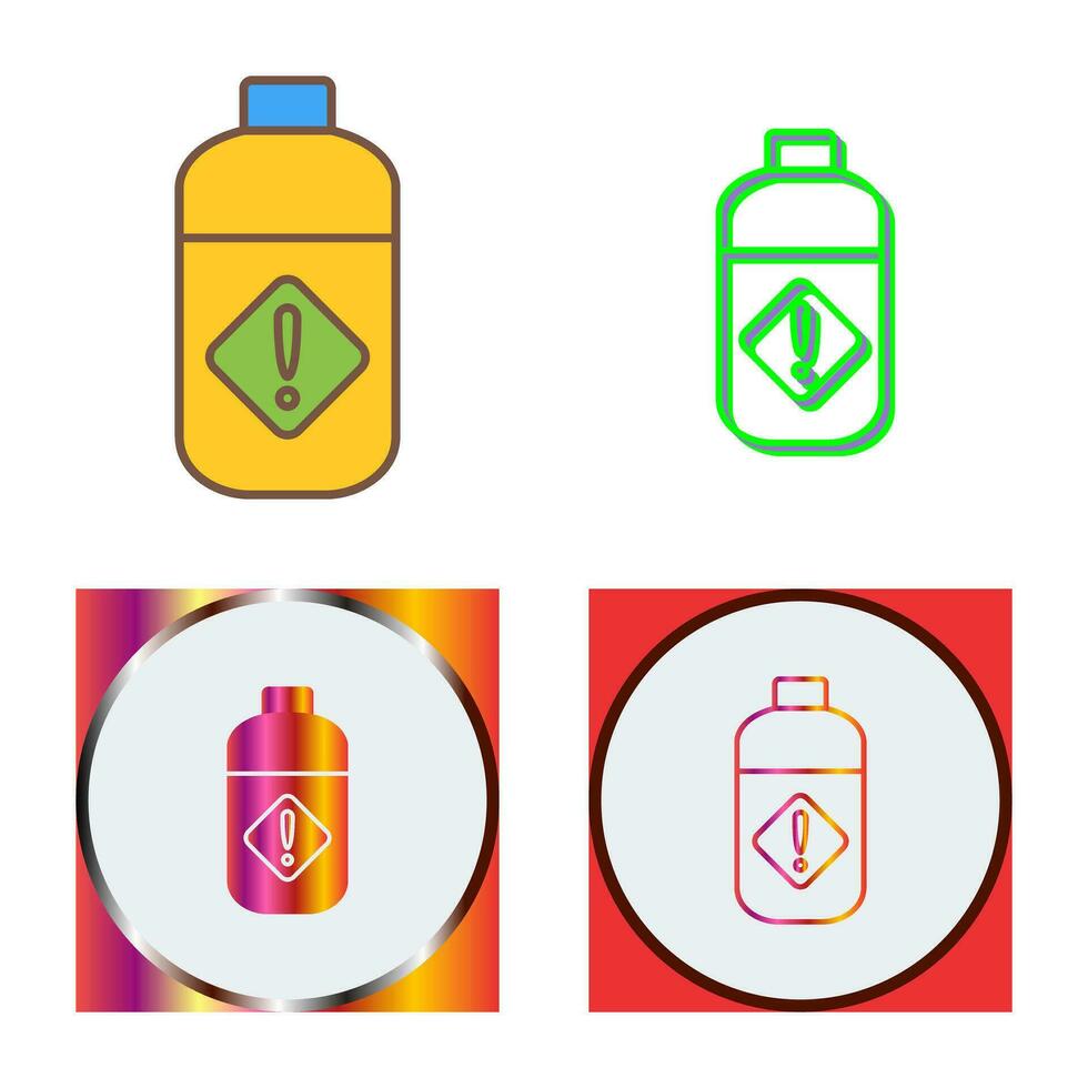 Pesticide Bottle Vector Icon