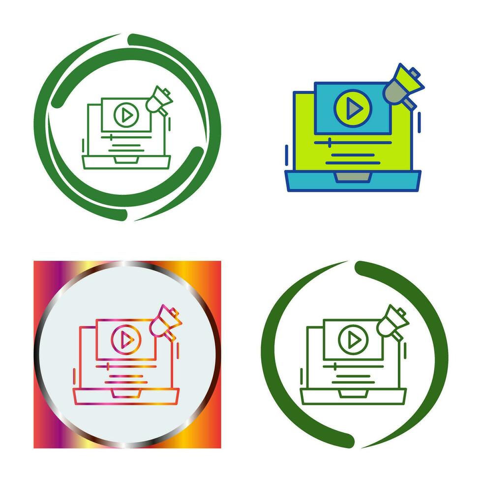 Video Marketing Vector Icon