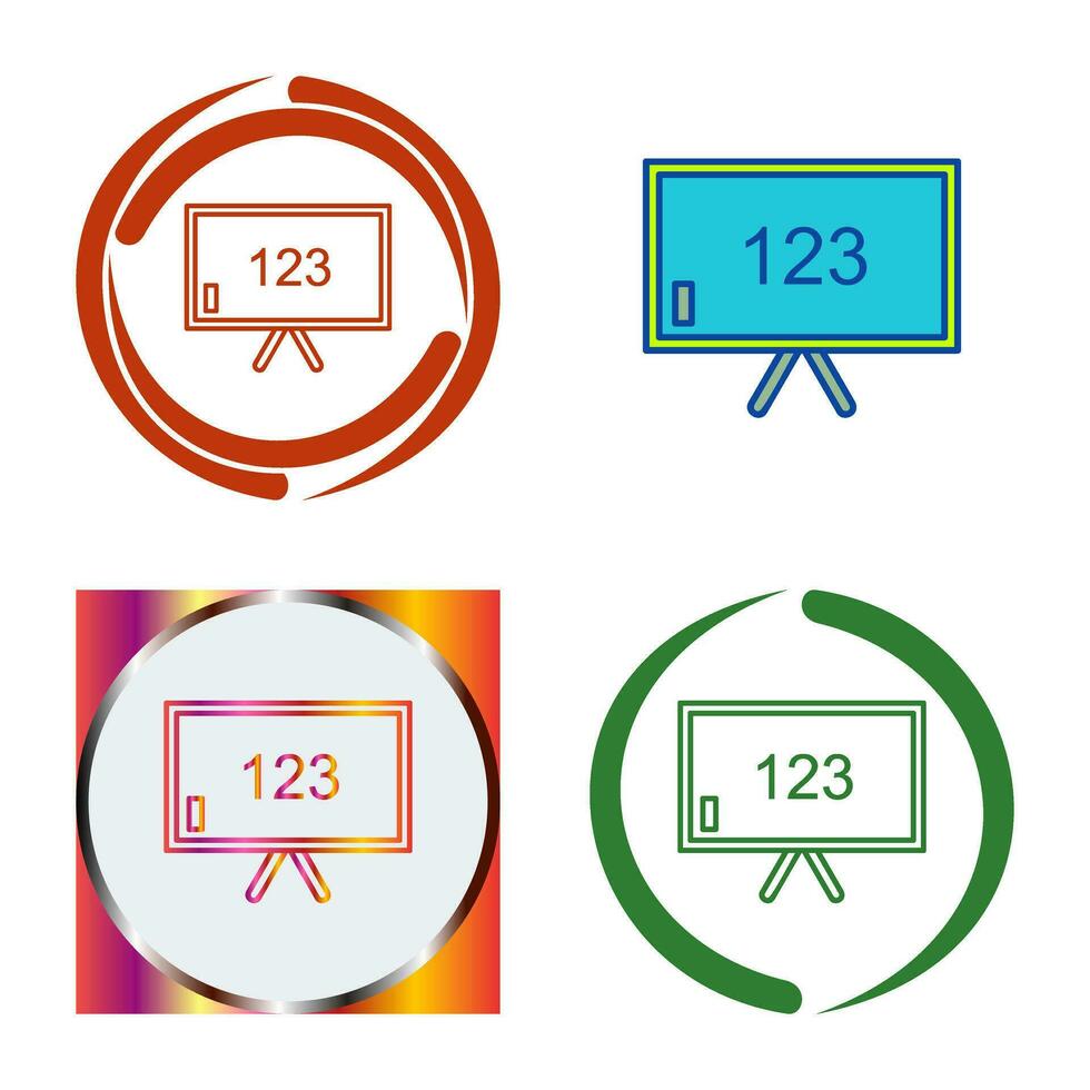 Unique Classroom Board Vector Icon