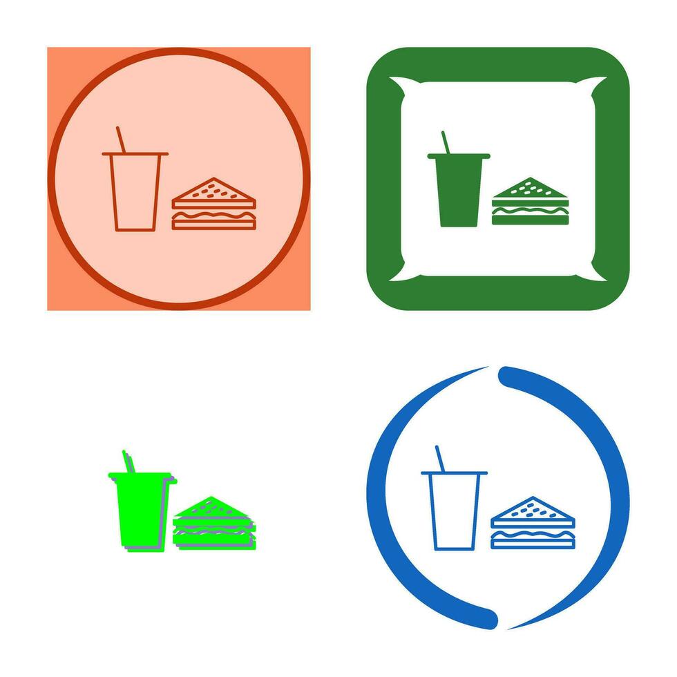 Unique Lunch Vector Icon