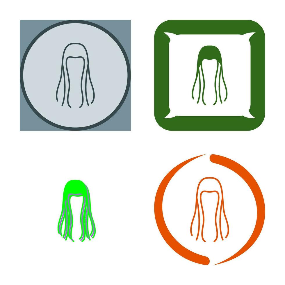 icono de vector de cabello