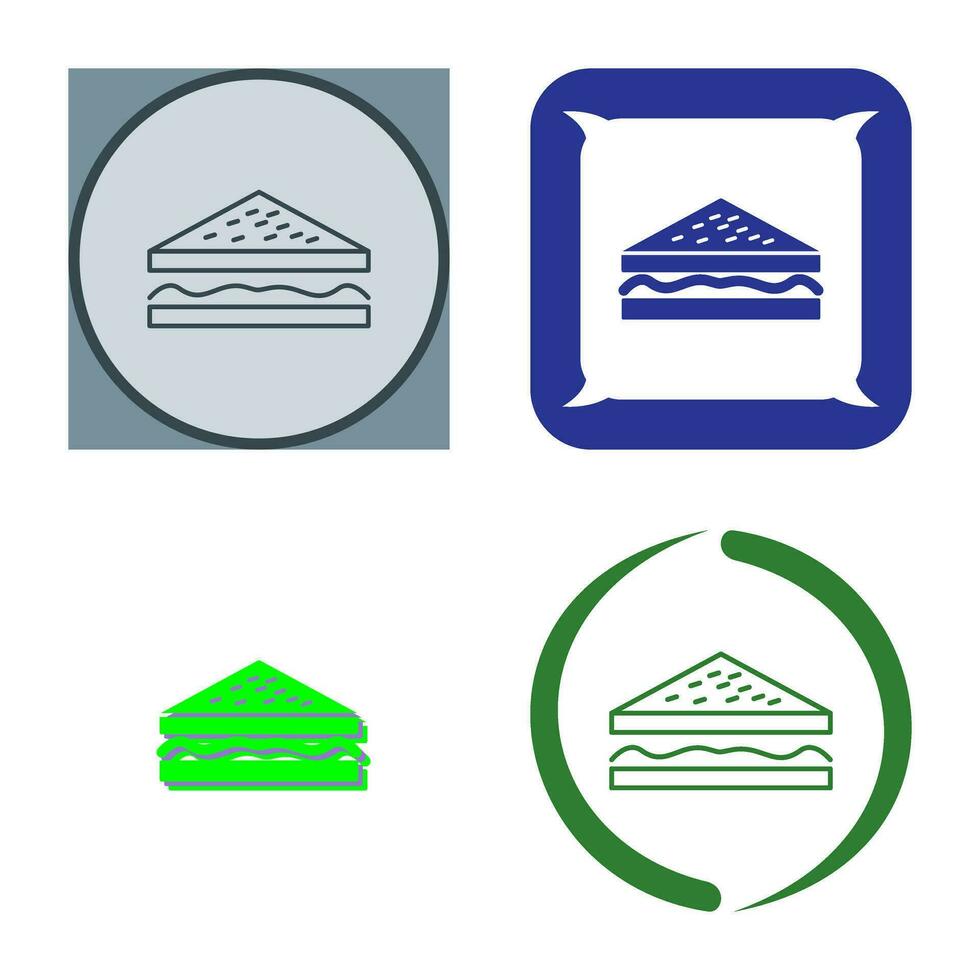 Unique Sandwich Vector Icon