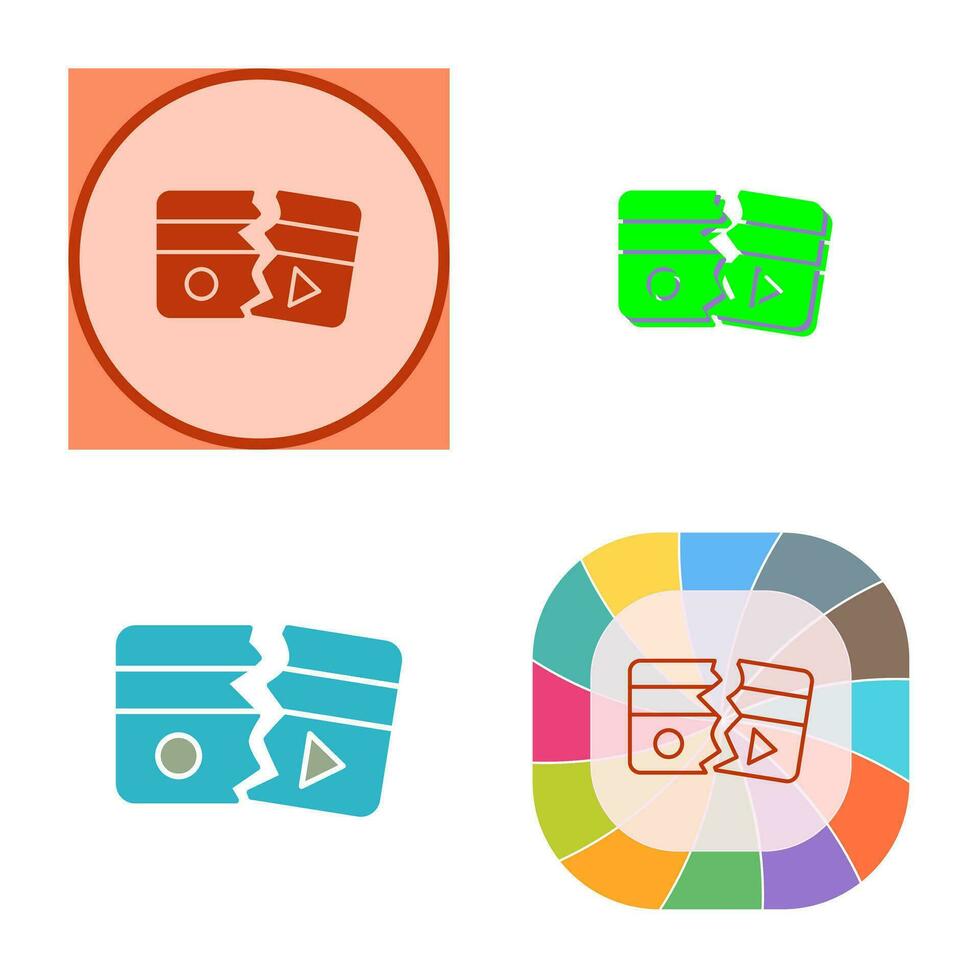 Broken Vector Icon