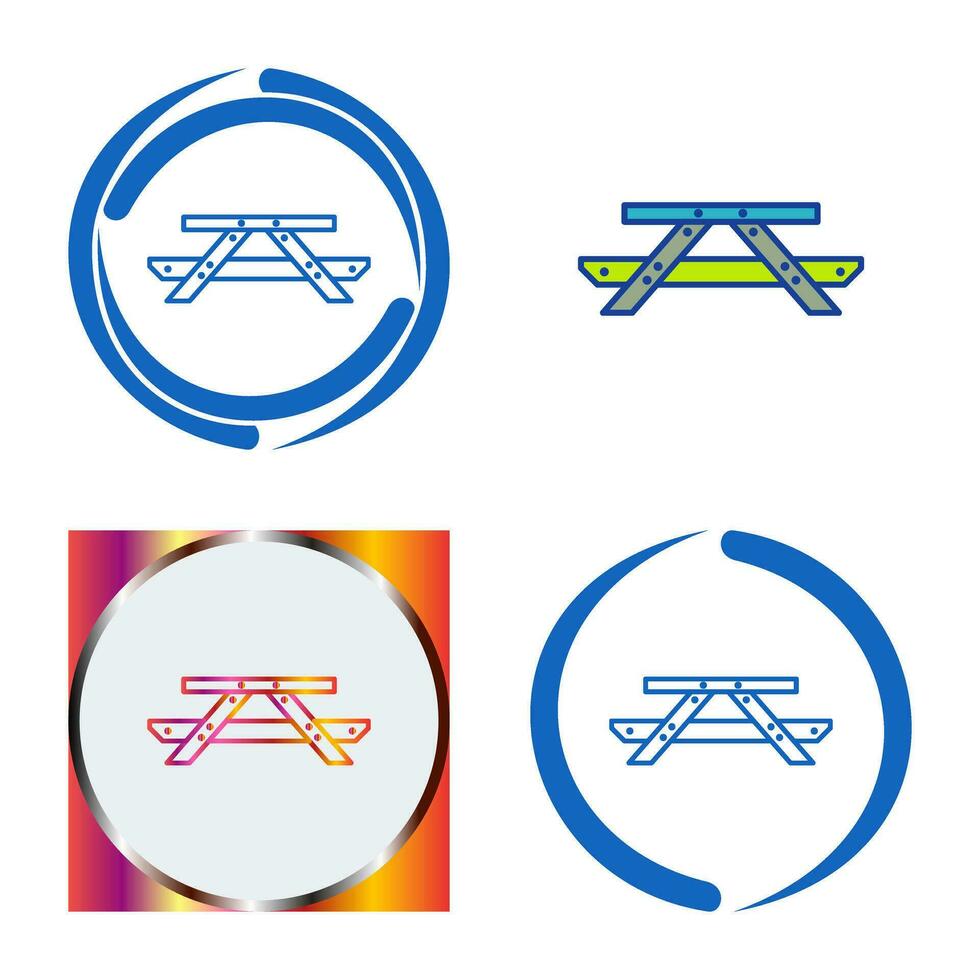 Picnic of Table Vector Icon