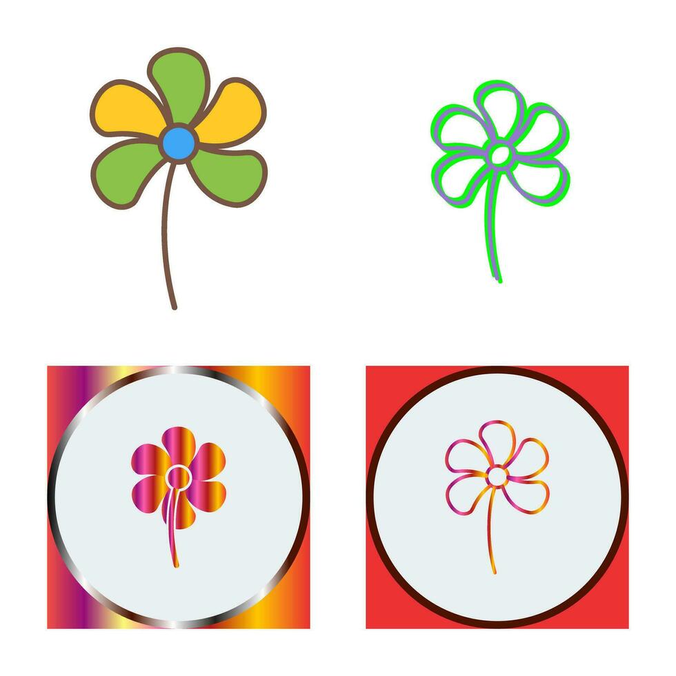 icono de vector de flores pequeñas