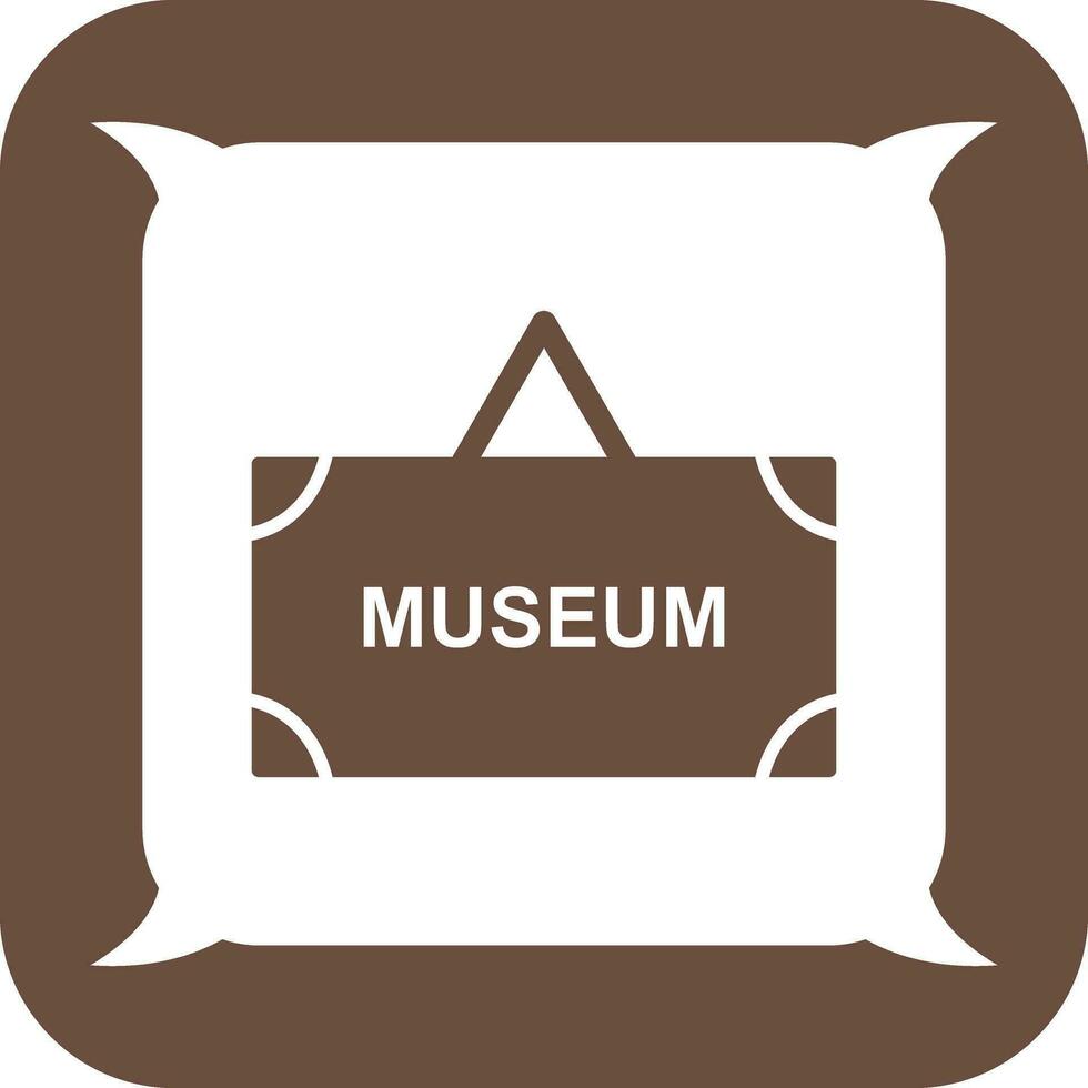 Museum Tag Vector Icon