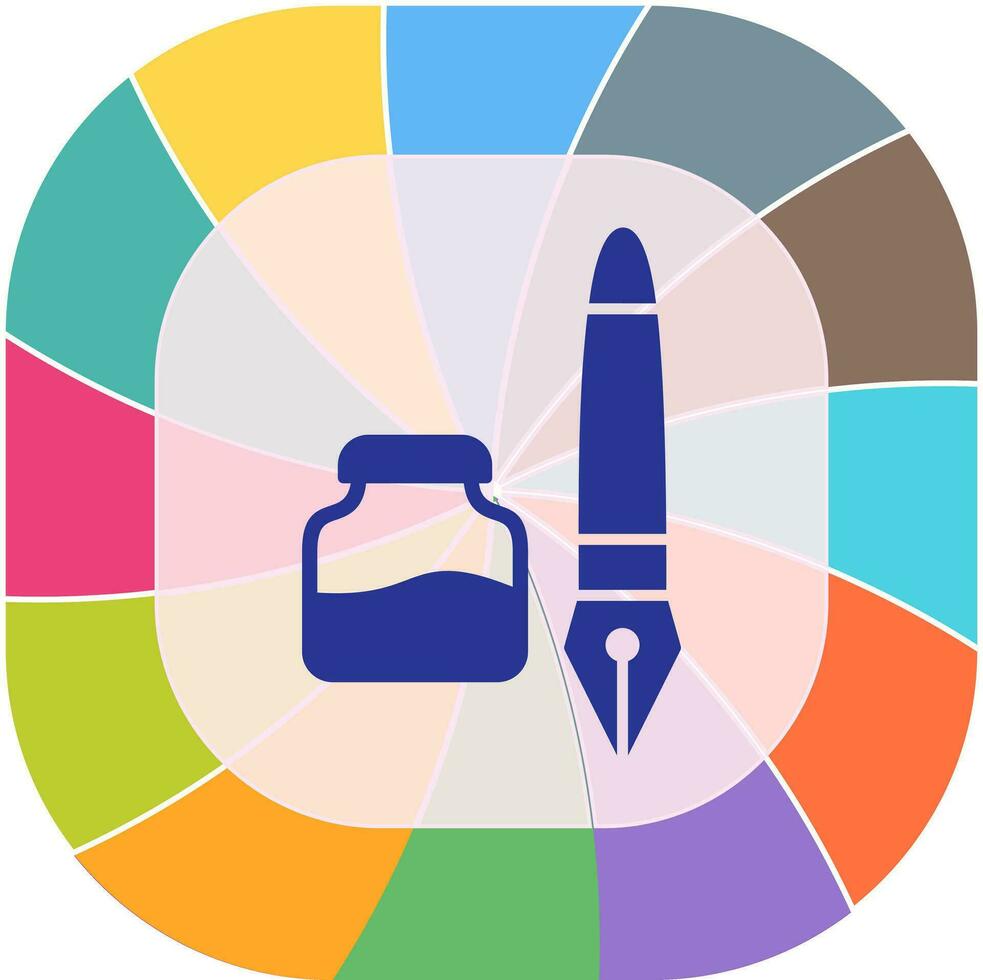 Ink and Pen Vector Icon