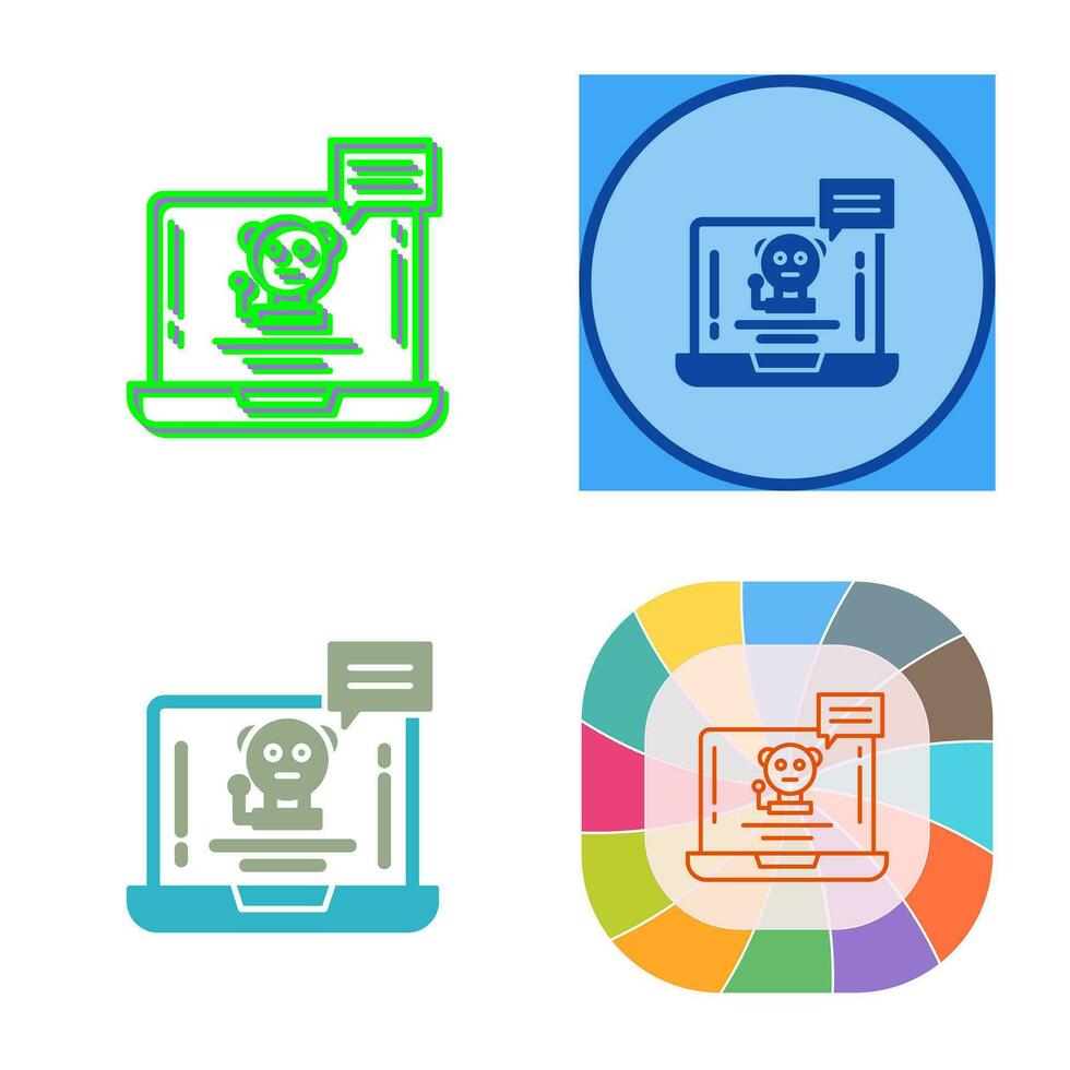 Chat Bot Vector Icon