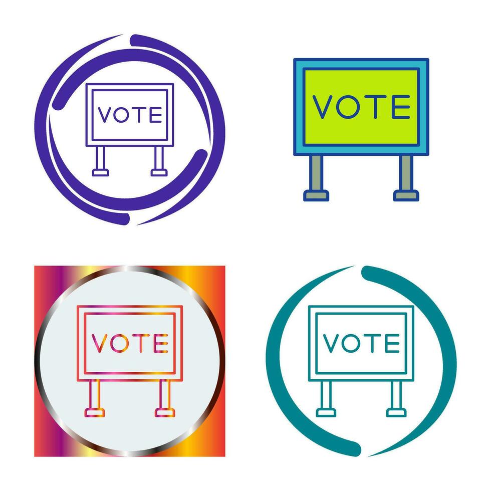 Billboard Vector Icon