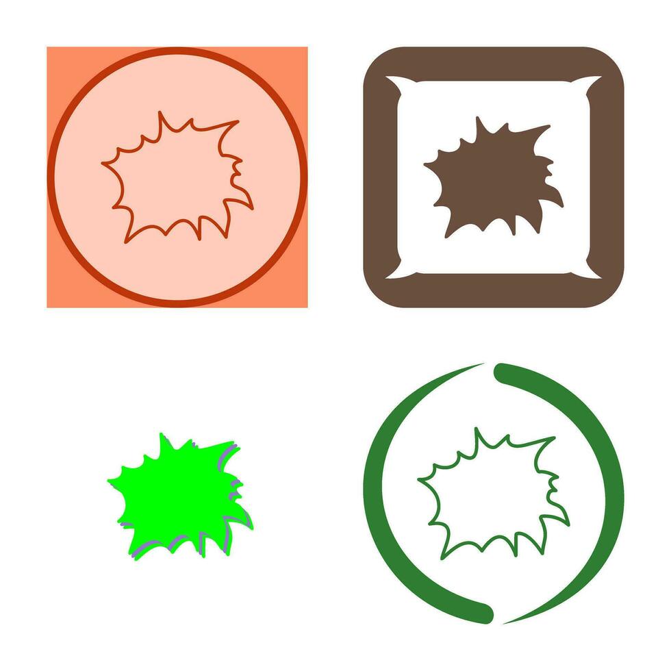 Unique Explosion Vector Icon