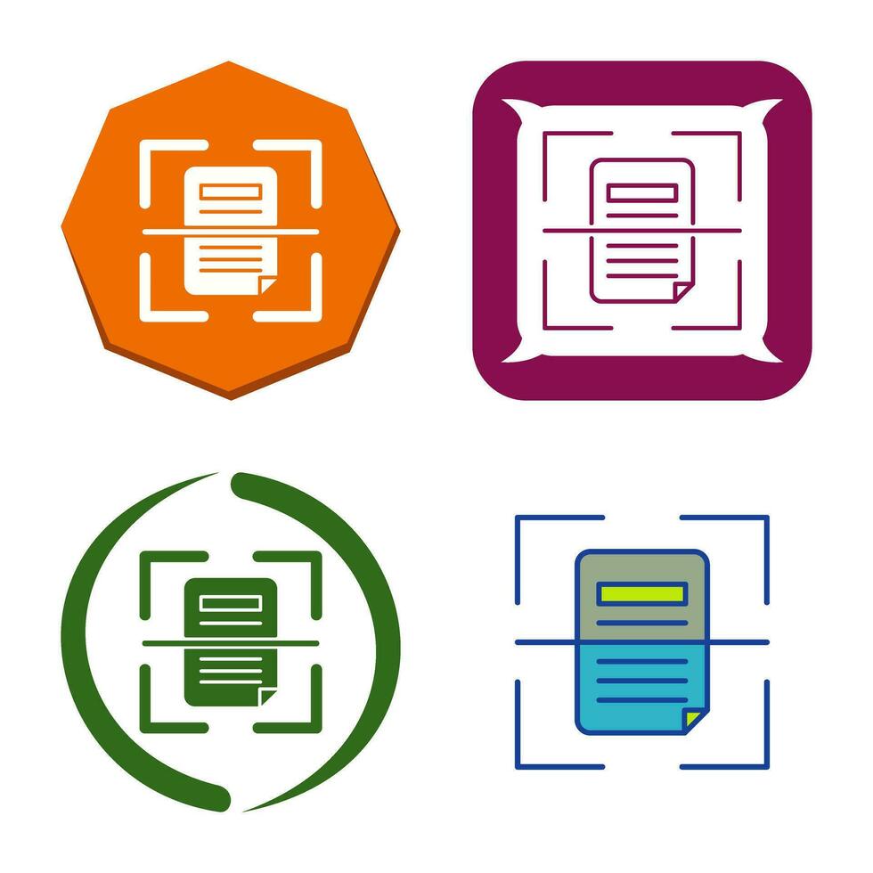 Scan Vector Icon