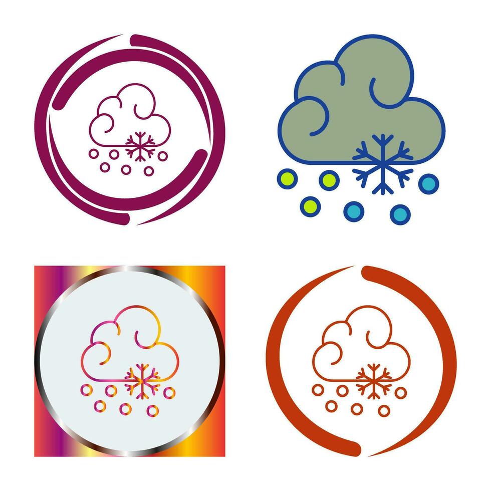 Snow Fall Vector Icon