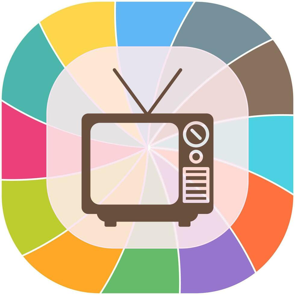 icono de vector de transmisión de televisión