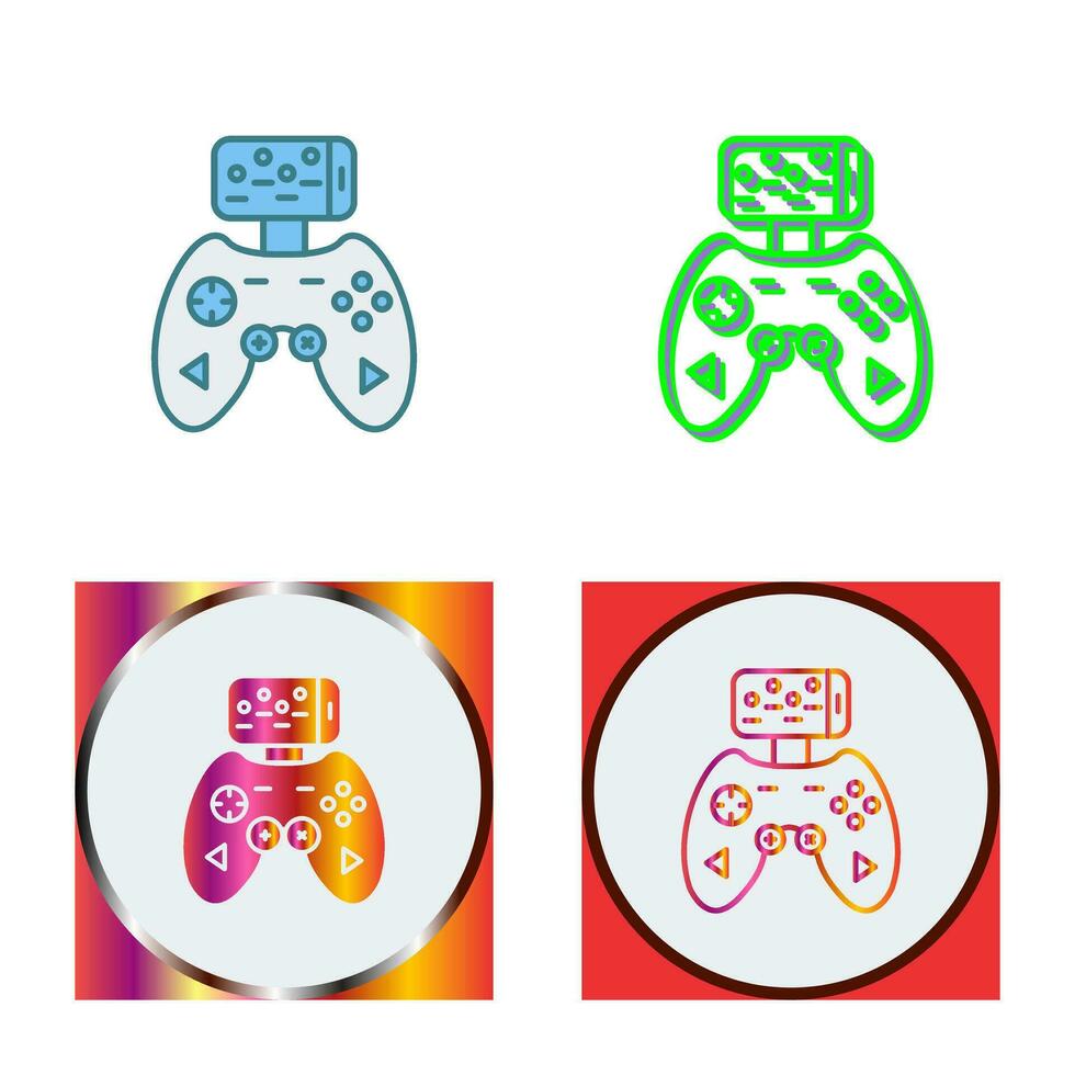 icono de vector de controlador de juego