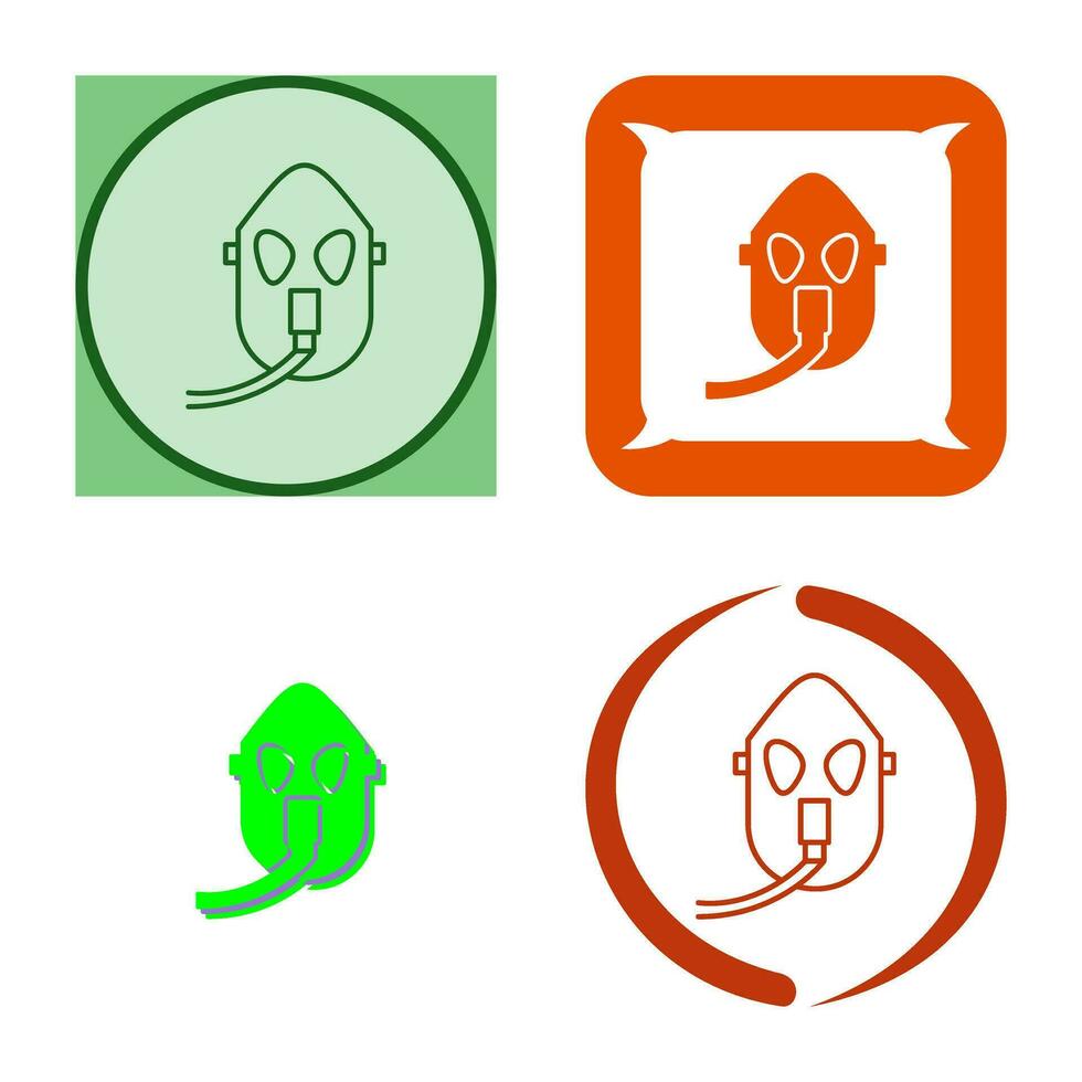 Unique Oxygen Mask Vector Icon