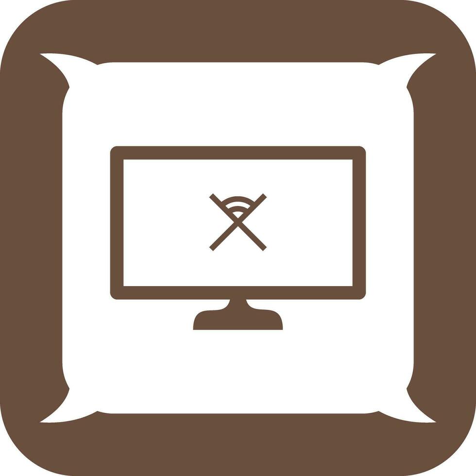 Unique Disconnected Network Vector Icon