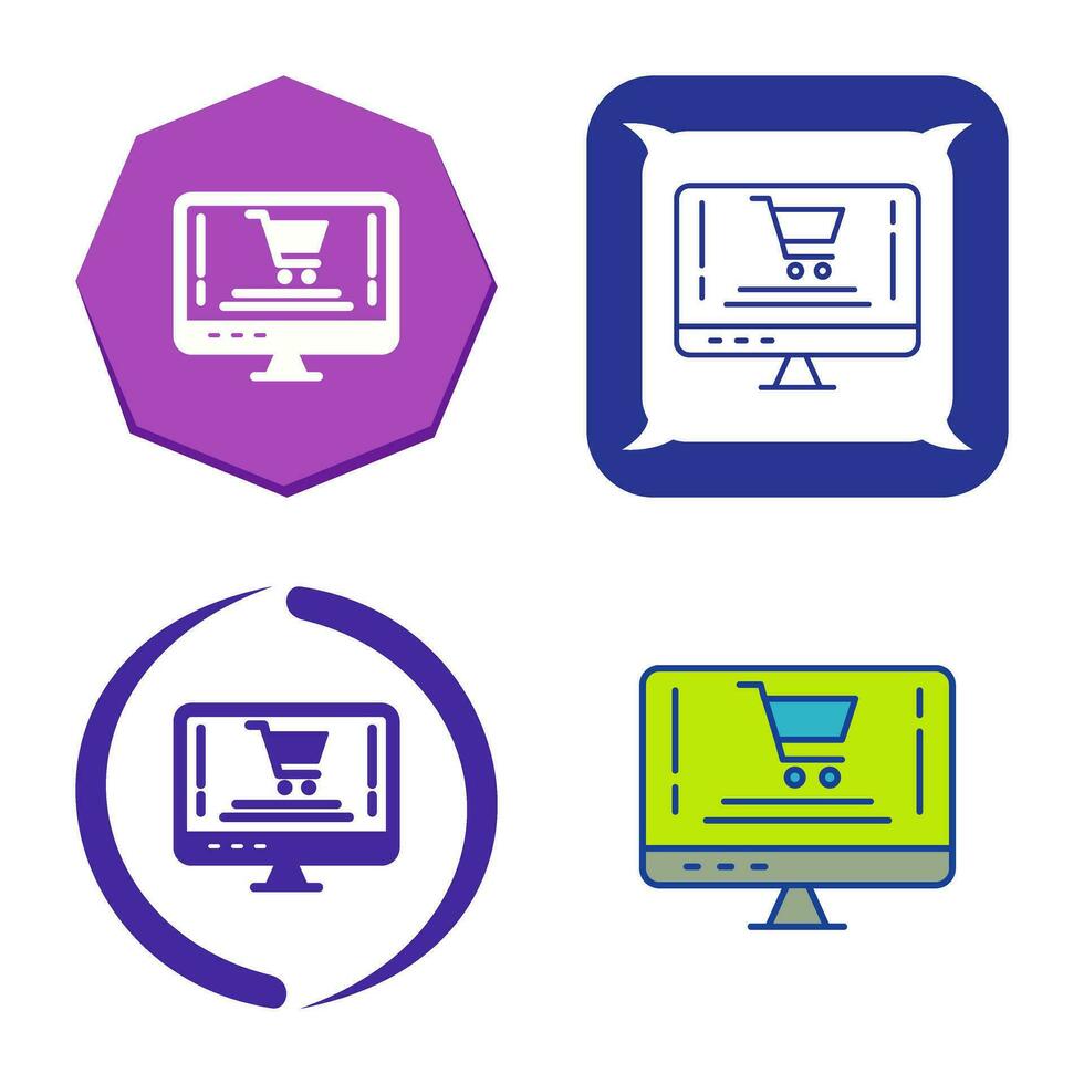 Online Shopping Vector Icon