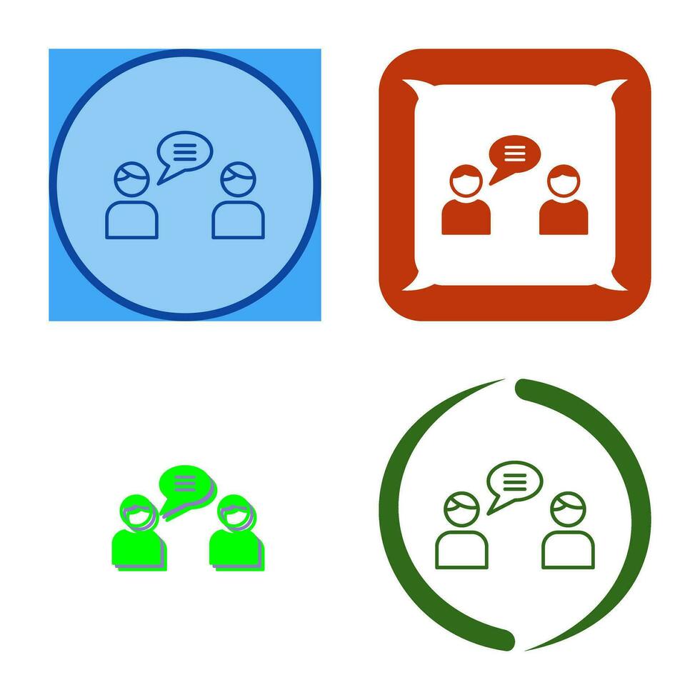Chatting Vector Icon