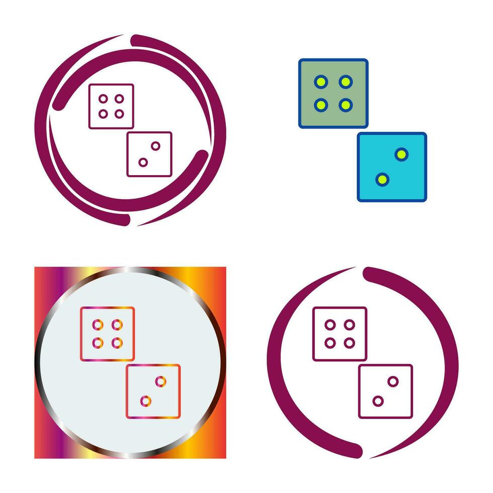 Unique Dice Vector Icon