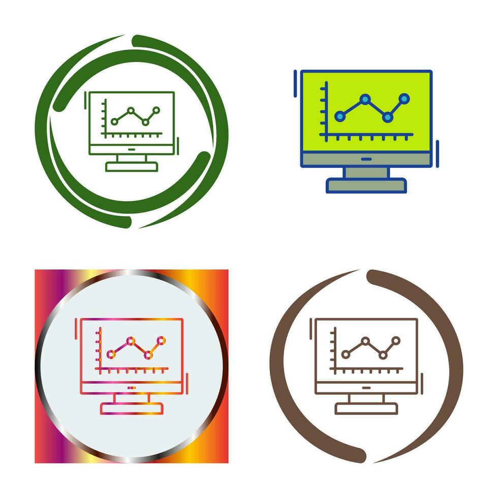 Line Chart Vector Icon