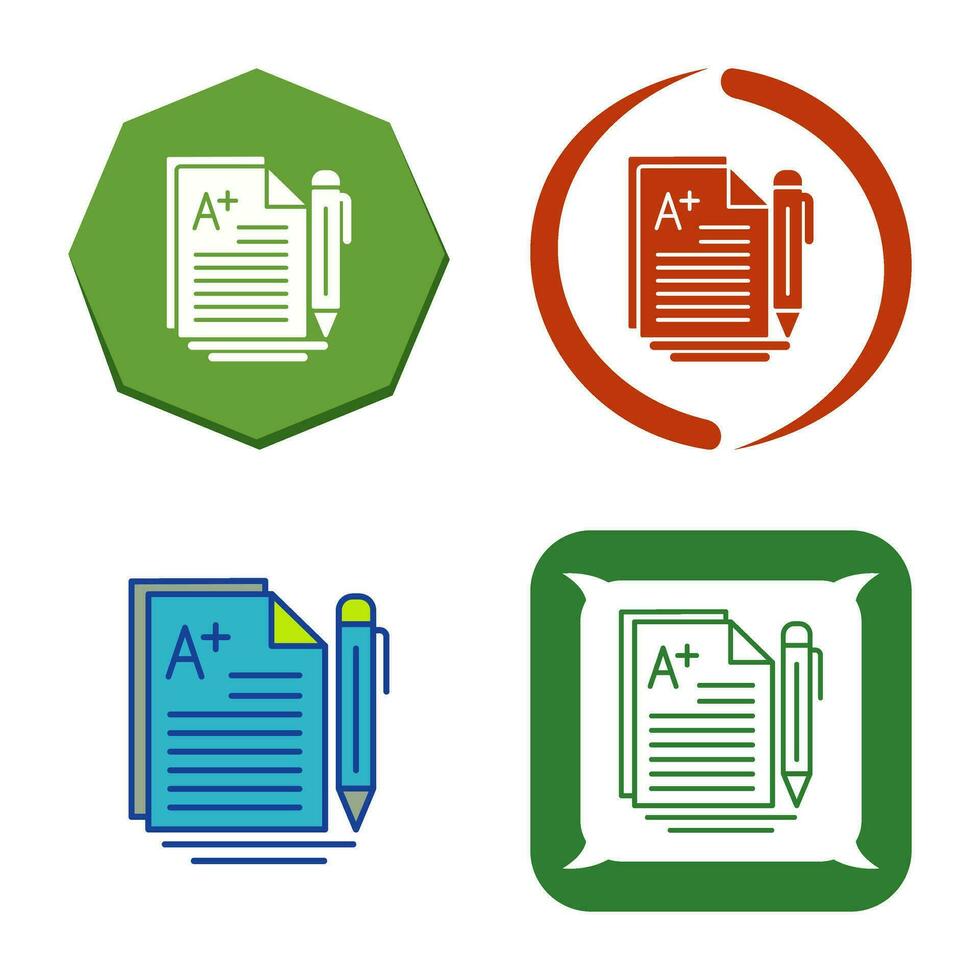 A Grade Vector Icon