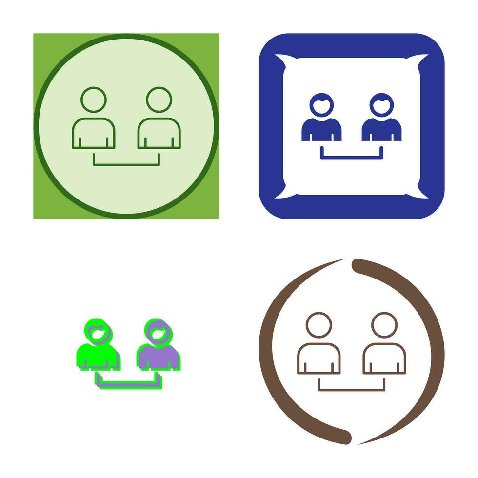 Connected Users Vector Icon
