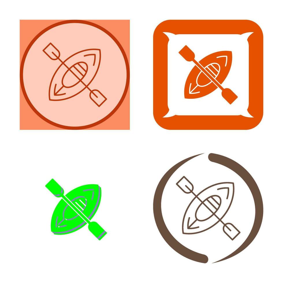 icono de vector de kayak