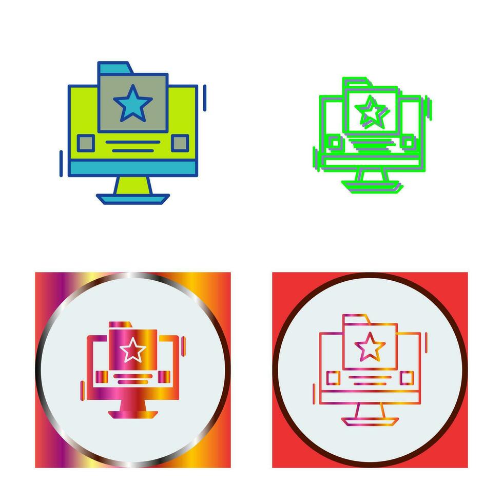 Favourite Folder Vector Icon