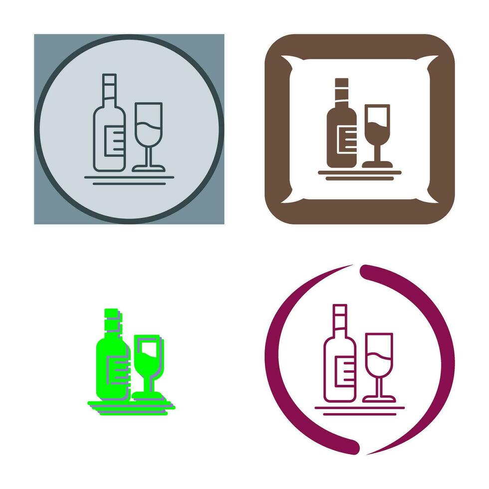 icono de vector de vino blanco