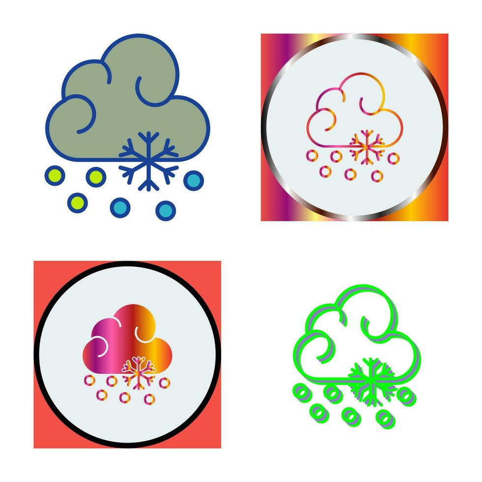 Snow Fall Vector Icon