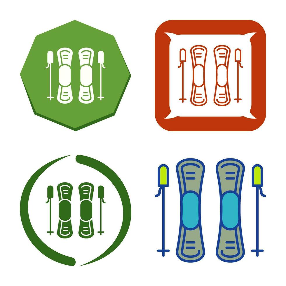 Ski Vector Icon