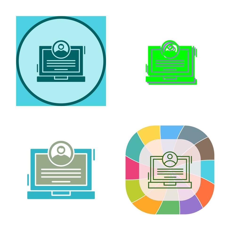 CV Vector Icon