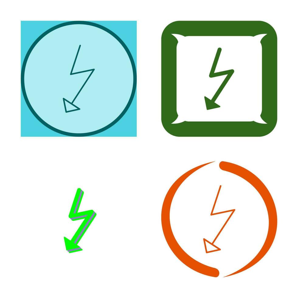 Unique Flash Vector Icon