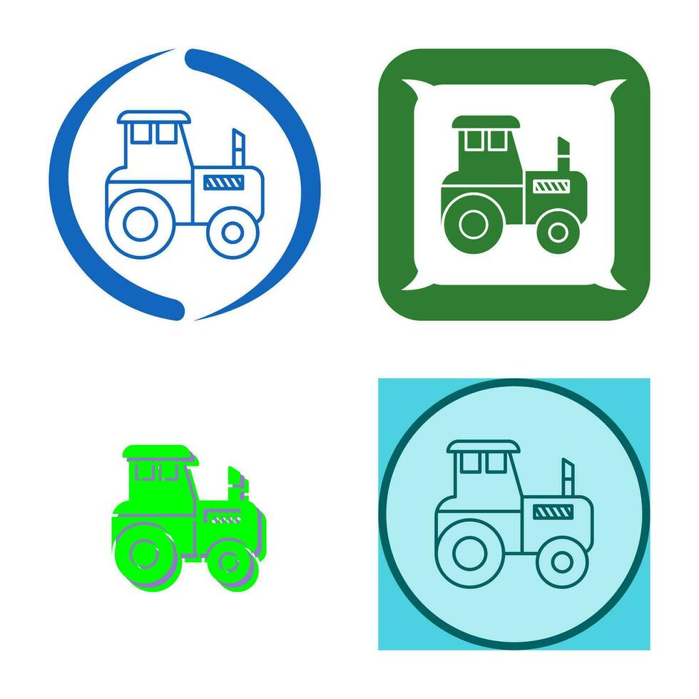 icono de vector de tractor