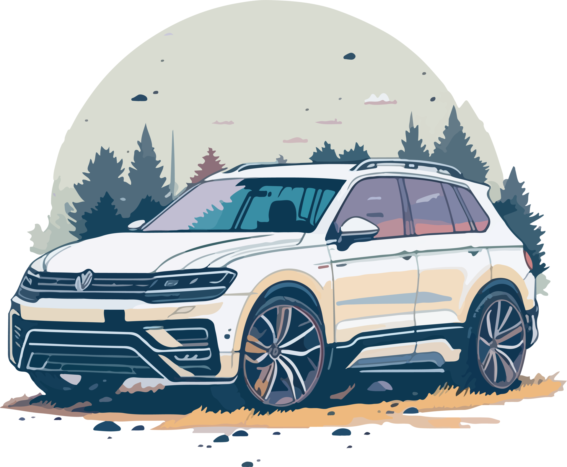 SUV Car Clip Art with AI Generative 31636290 PNG