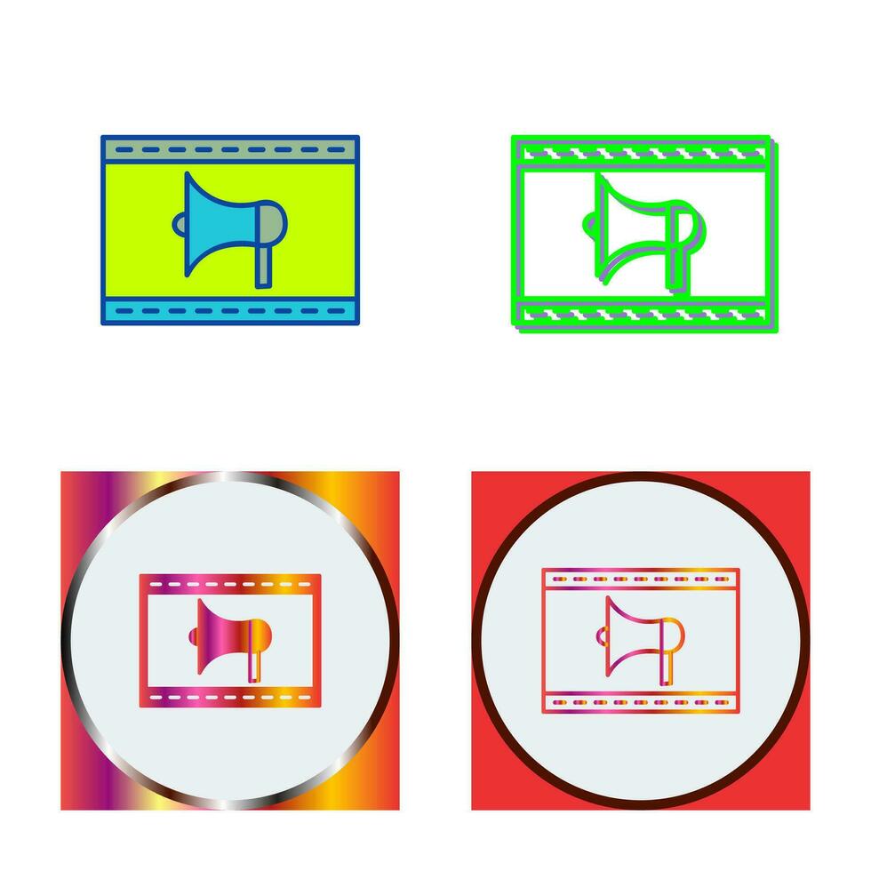 Unique Internet Ads Vector Icon