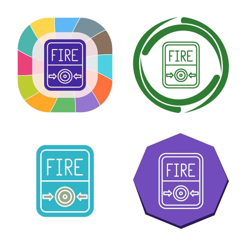 Fire Button Vector Icon