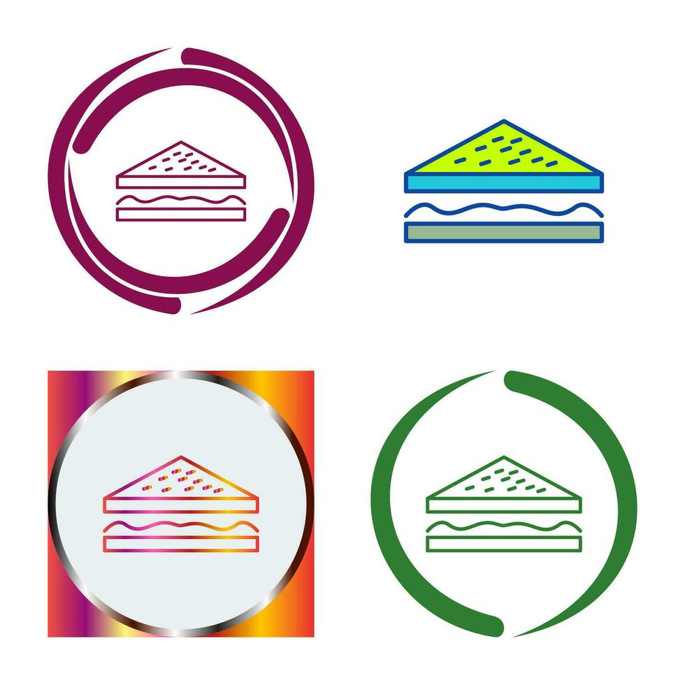 Unique Sandwich Vector Icon