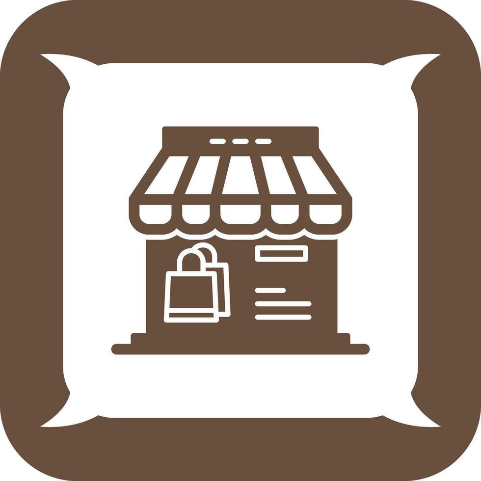 icono de vector de tienda